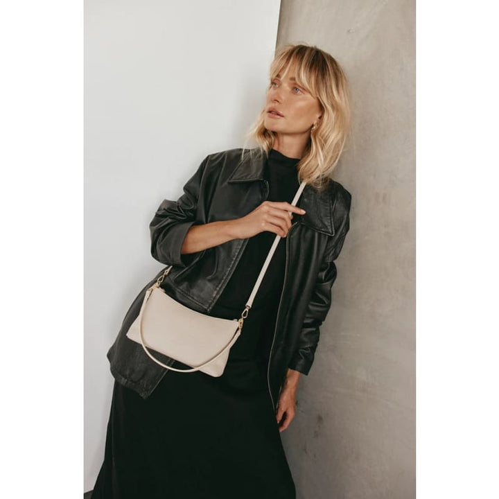 Ashley Ivory Leather Crossbody Bag - Accessories