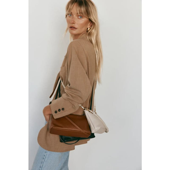 Ashley Ivory Leather Crossbody Bag - Accessories