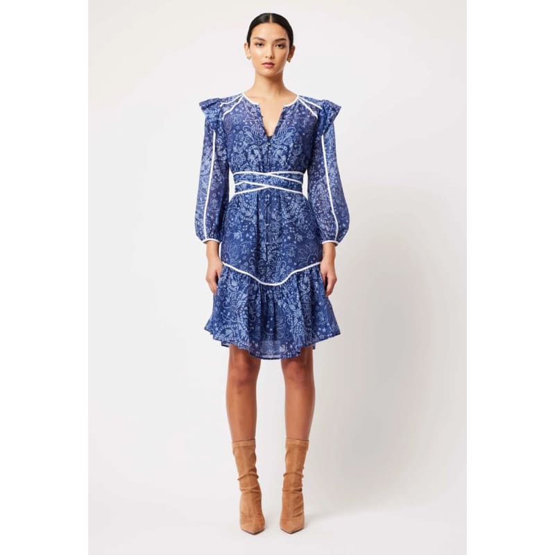 Astra Cotton Silk Dress | Zodiac Print