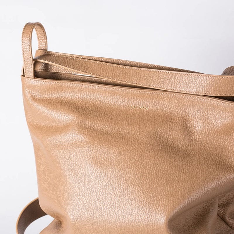 Bella 2-1 Convertible Backpack Tote| Light Tan - Accessories