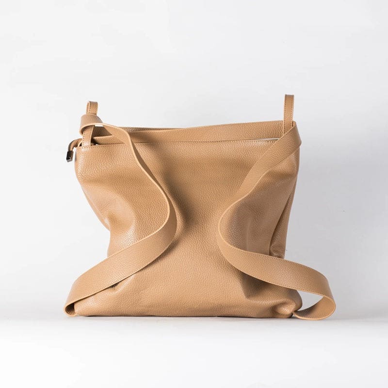 Bella 2-1 Convertible Backpack Tote| Light Tan - Accessories