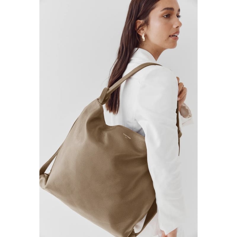 Bella XL 2-1 Convertible Backpack Tote | Taupe - Accessories