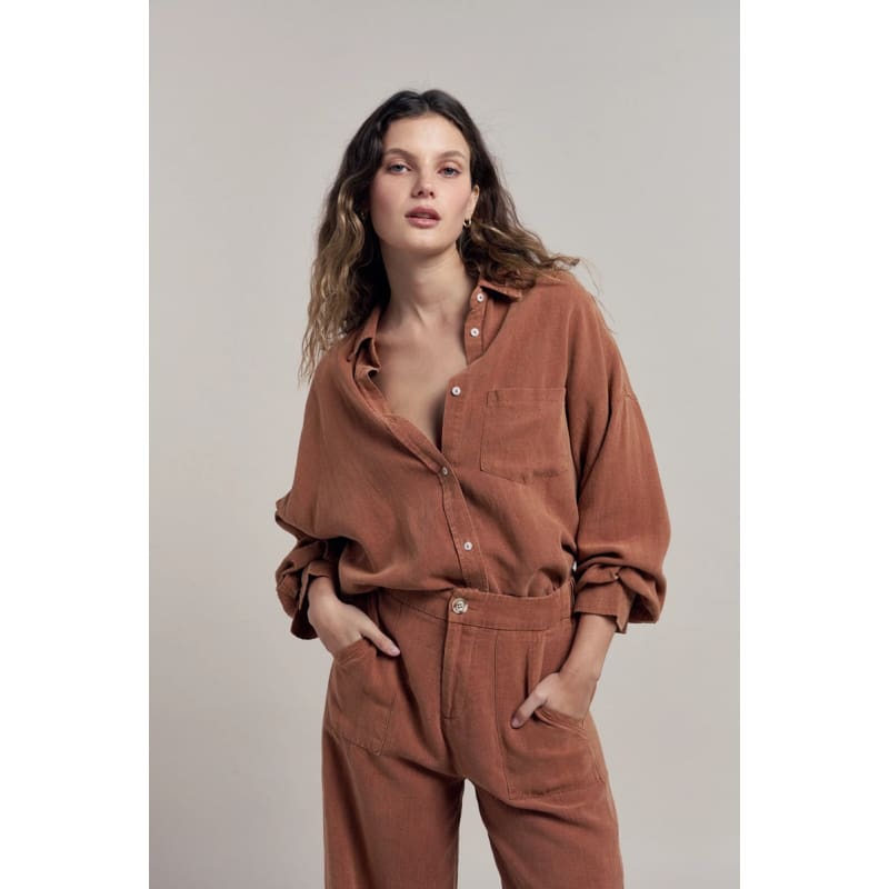 Billie Shirt | Terracotta - Tops