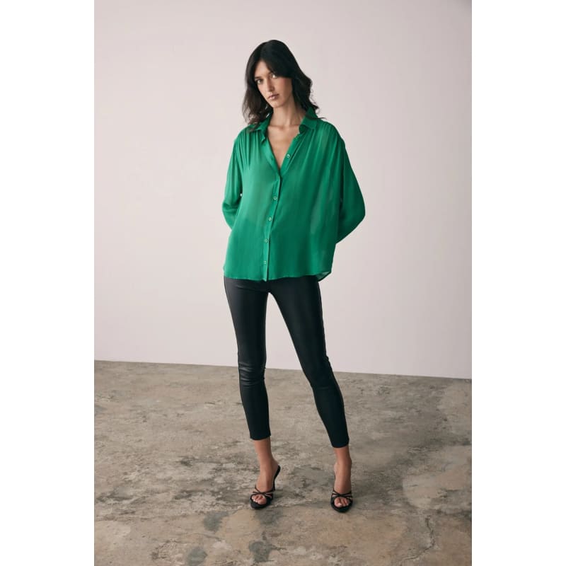 Bloom Shirt | Emerald - Tops