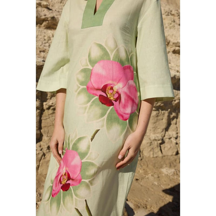 Bridget Dress | Meadow Phalae - Dress