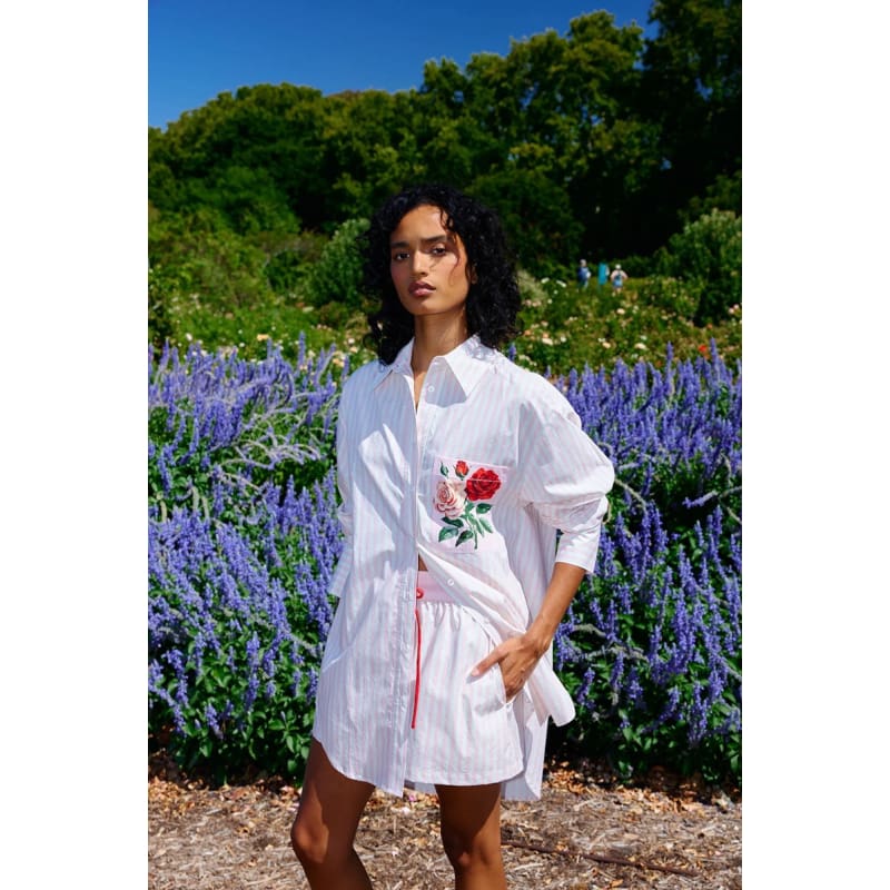 Buddy Shirt | Baby Rose Stripe - Tops