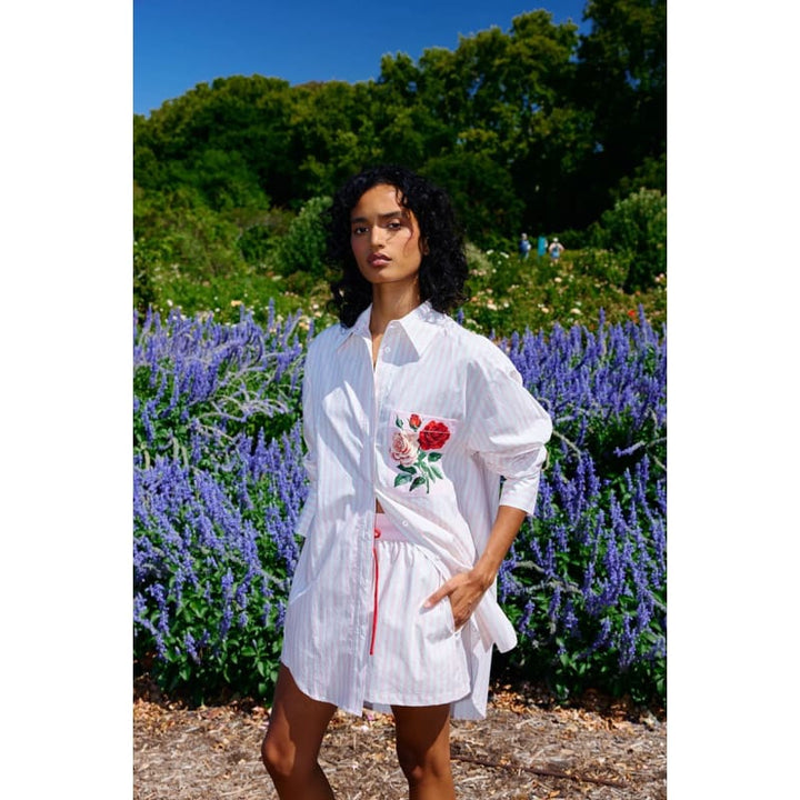 Buddy Shirt | Baby Rose Stripe - Tops