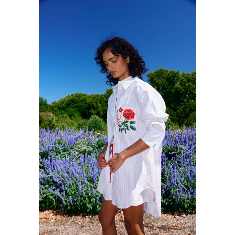 Buddy Shirt | Baby Rose Stripe - Tops