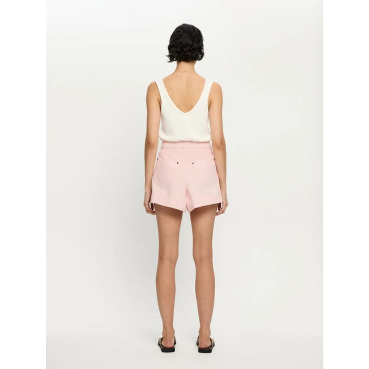 Celene Denim Short | Pink - Bottoms
