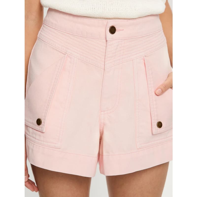 Celene Denim Short | Pink - Bottoms