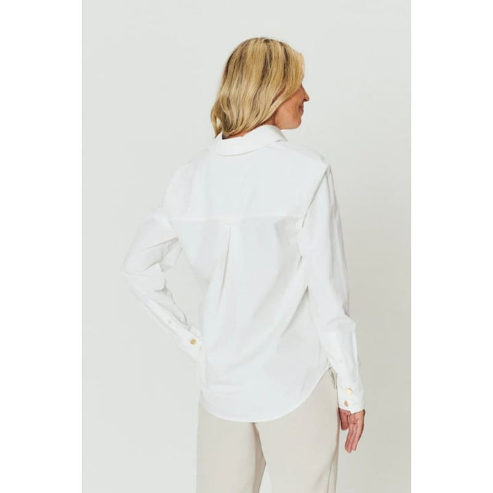 Chloe Shirt | White Heart Emblem Tops