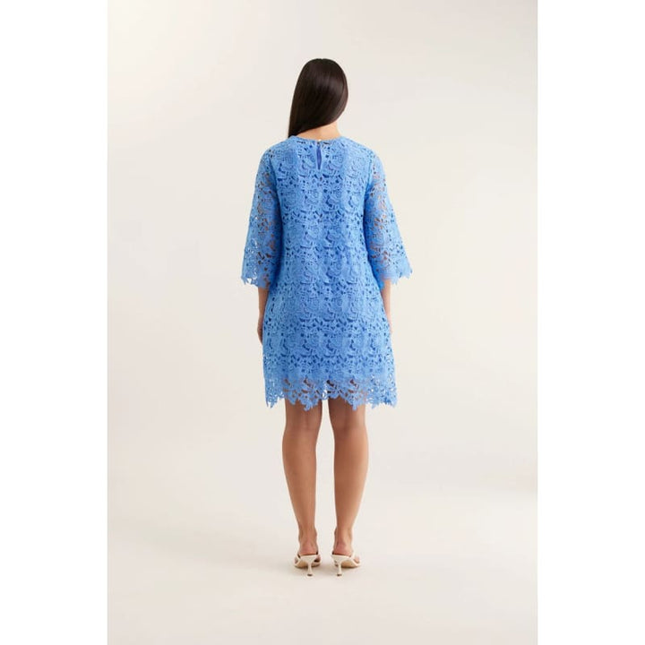 Claire Lace Dress | Cornflower - Dress
