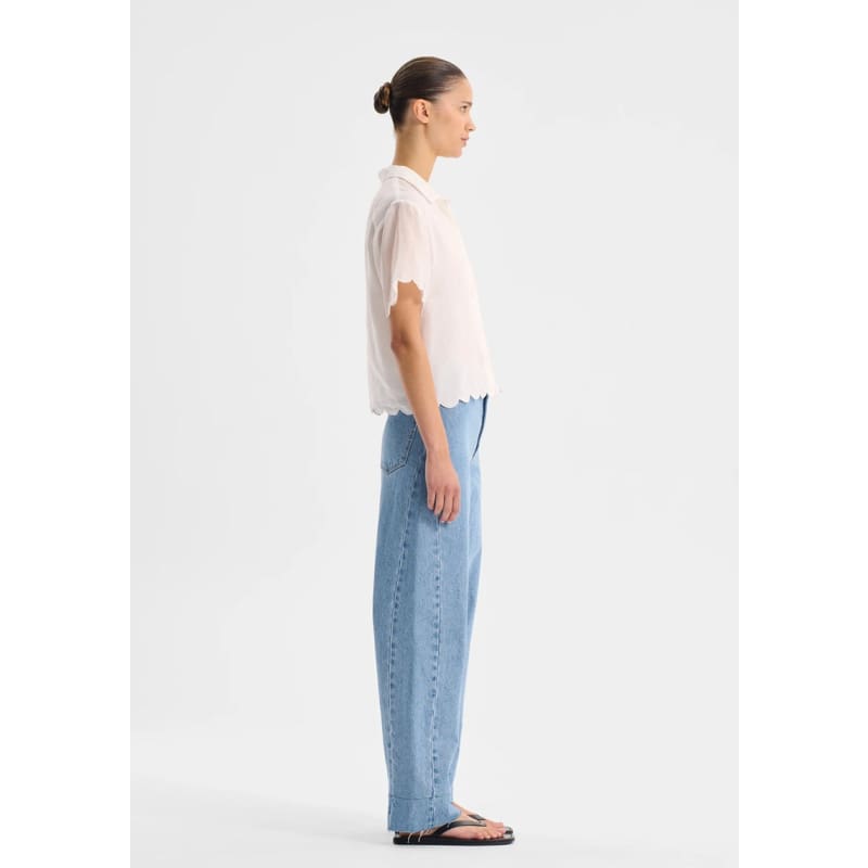 Constance Short Sleeve Shirt | White Tops