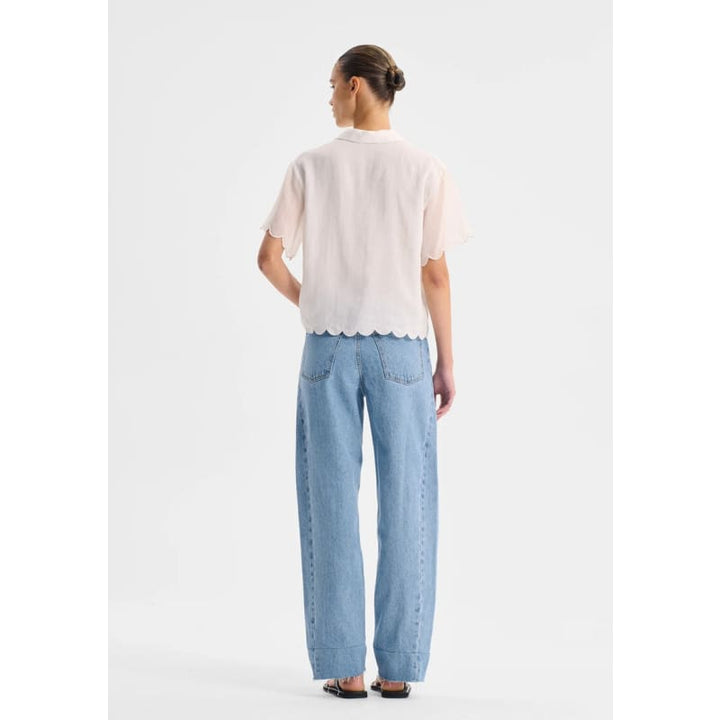 Constance Short Sleeve Shirt | White Tops