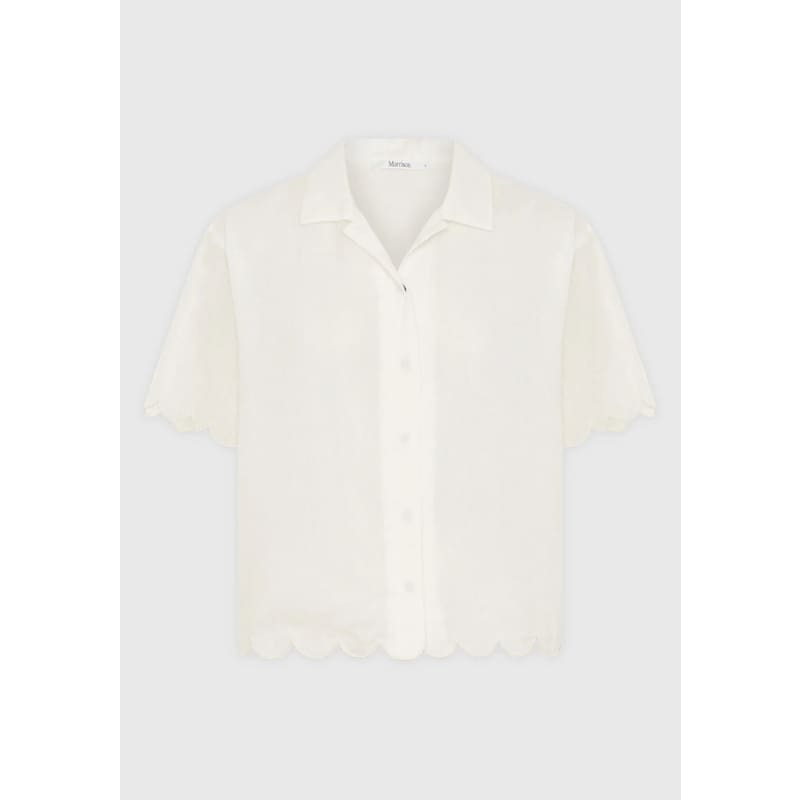 Constance Short Sleeve Shirt | White Tops