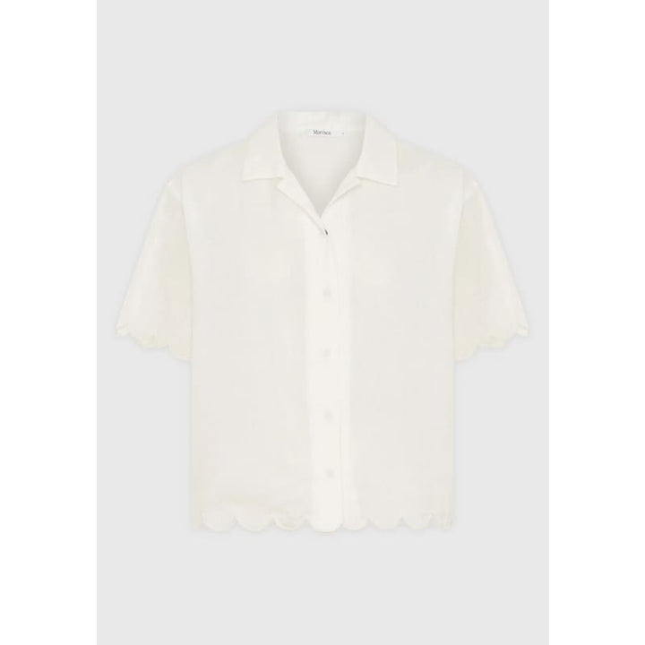 Constance Short Sleeve Shirt | White Tops