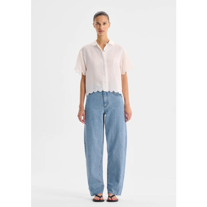 Constance Short Sleeve Shirt | White Tops