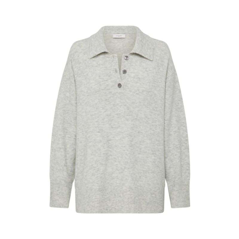 Dallas Rugby Knit | Grey Marle - Knitwear