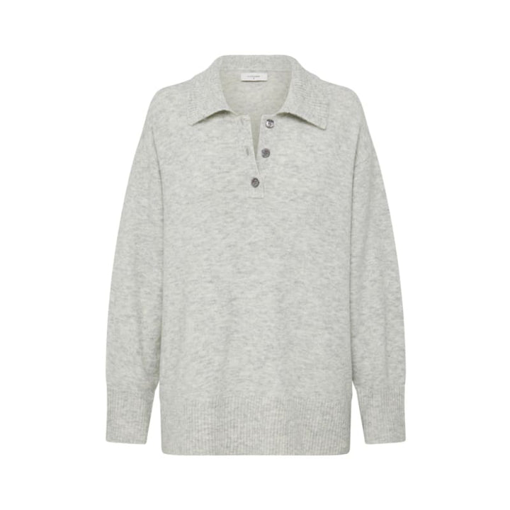 Dallas Rugby Knit | Grey Marle - Knitwear