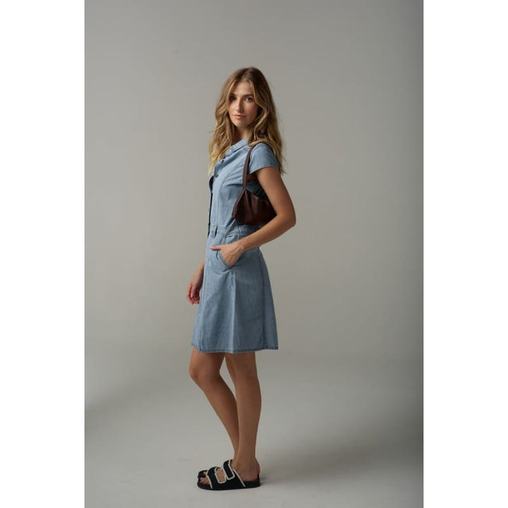Denim Dress | Light Blue C1632 Dress