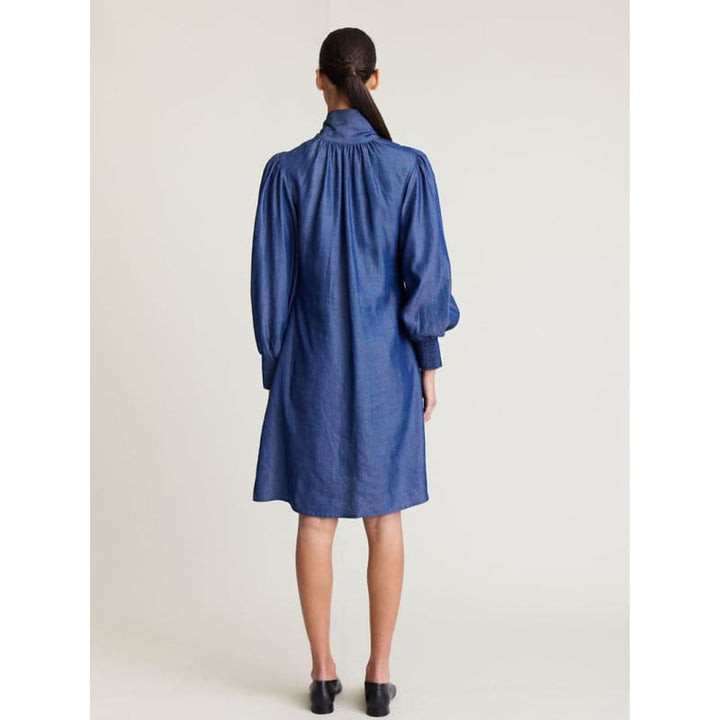 Denim Dual Mini Dress - Dress