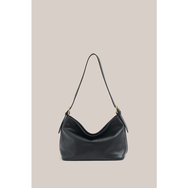 Eden Black Leather Shoulder Bag - Accessories