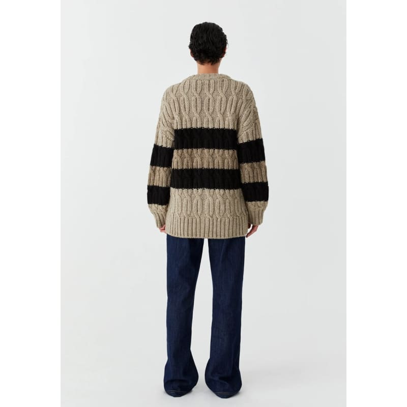 Eden Knit Cardigan | Stripe - Knitwear