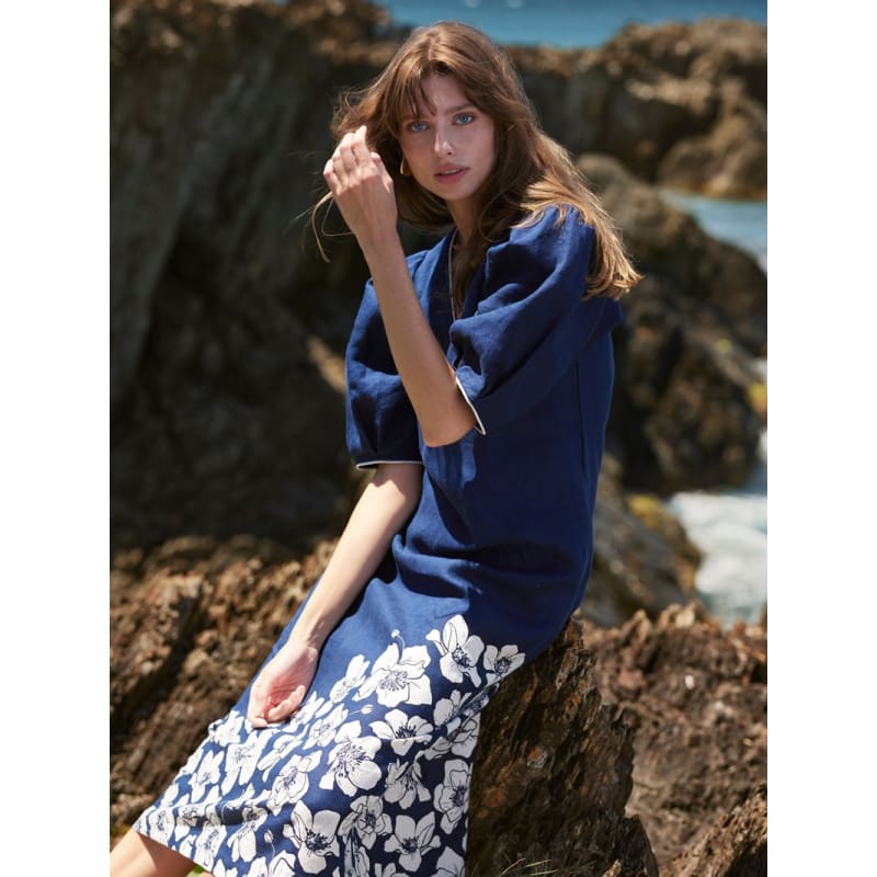 Fleur Dress | Navy - Dress