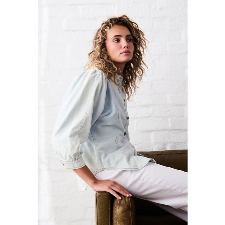 Gabriella Shirt | Sky Blue - Tops