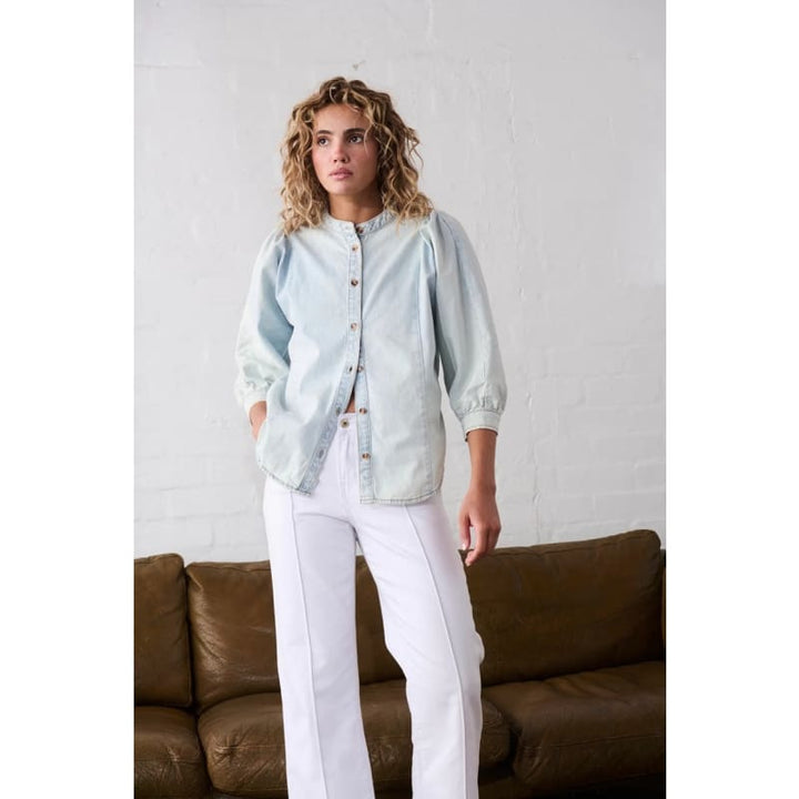 Gabriella Shirt | Sky Blue - Tops