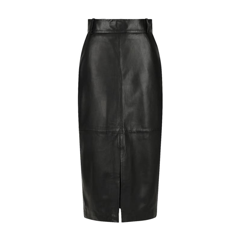 Harry Leather Skirt | Black - Bottoms