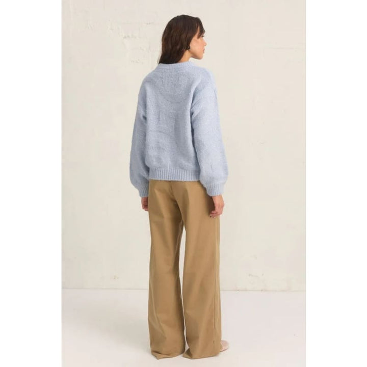 Heritage Knit Jumper | Cerulean - Knitwear