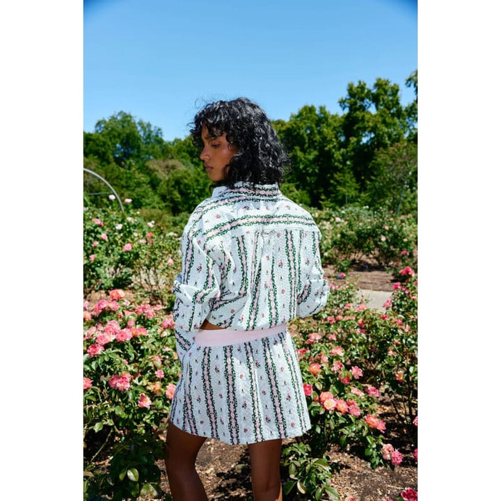 Indi Skirt | Antique Rose Stripe - Bottoms