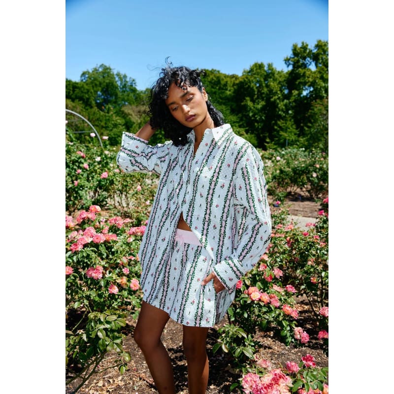 Indi Skirt | Antique Rose Stripe - Bottoms