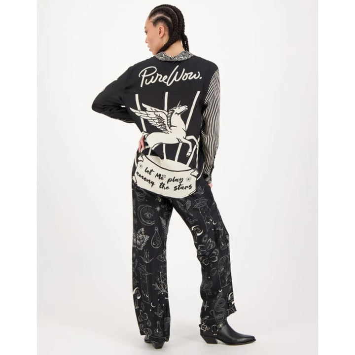 Isabel Printed Shirt | Black Magic - Tops