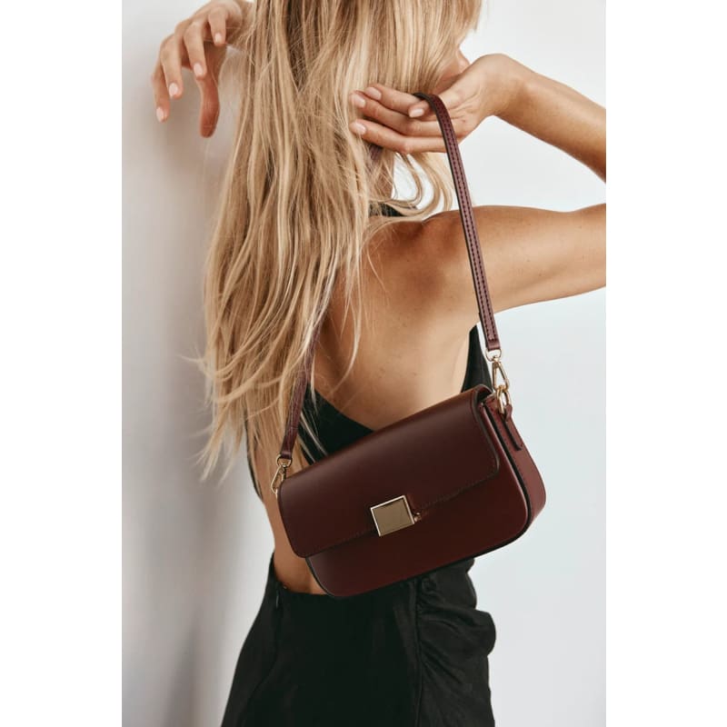 Isla Bordeaux Leather Shoulder Bag - Accessories