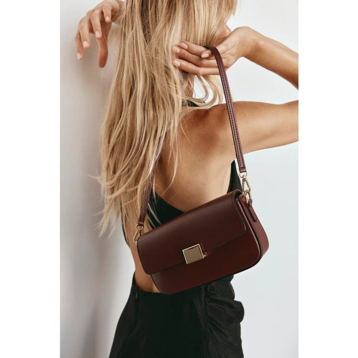 Isla Bordeaux Leather Shoulder Bag - Accessories