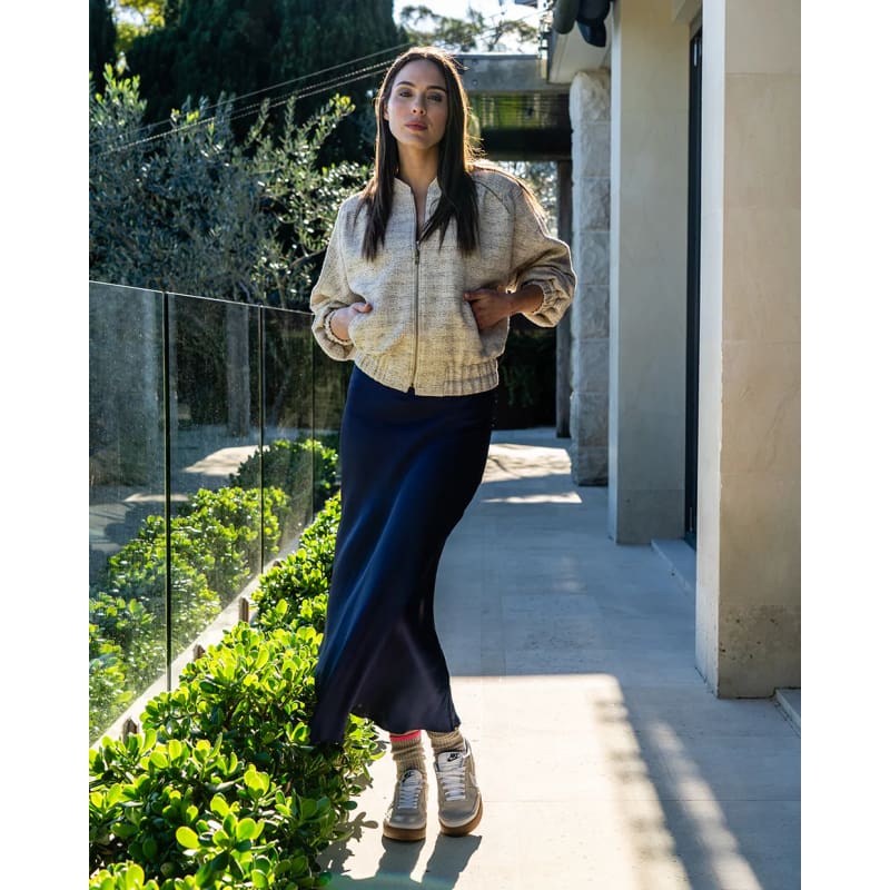 Josephine Bias Skirt | Navy - Bottoms