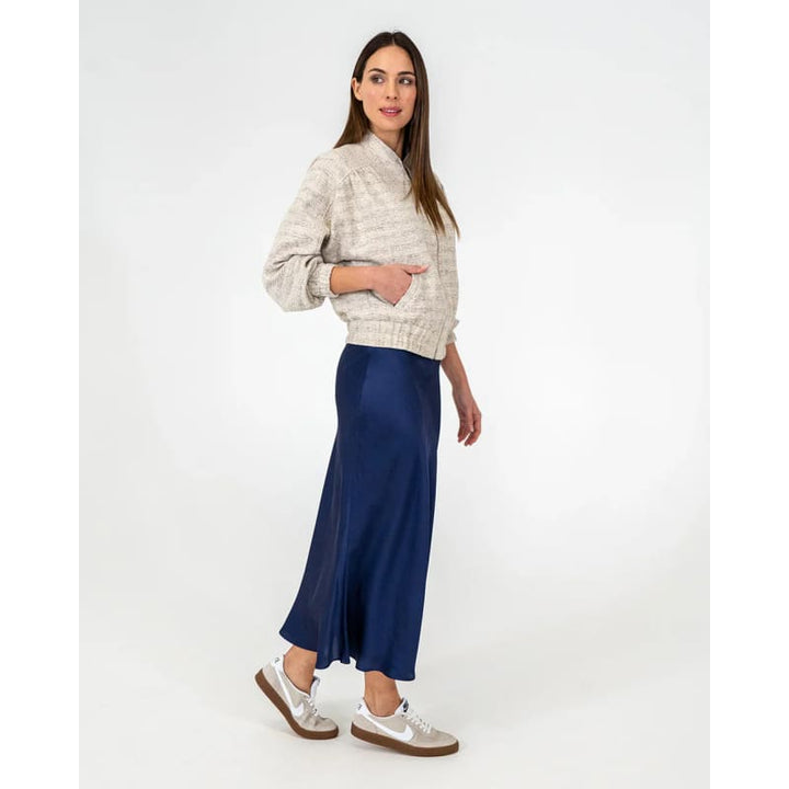 Josephine Bias Skirt | Navy - Bottoms