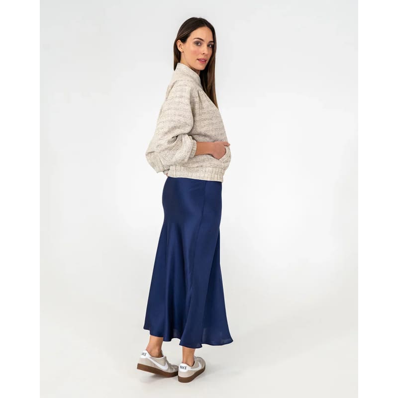 Josephine Bias Skirt | Navy - Bottoms