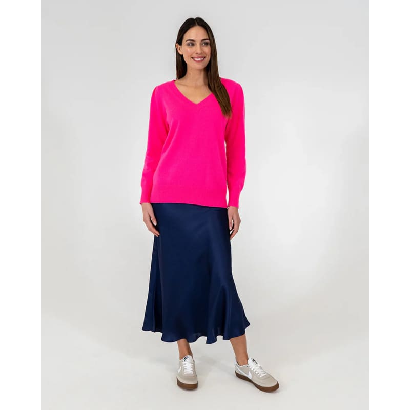 Josephine Bias Skirt | Navy - Bottoms