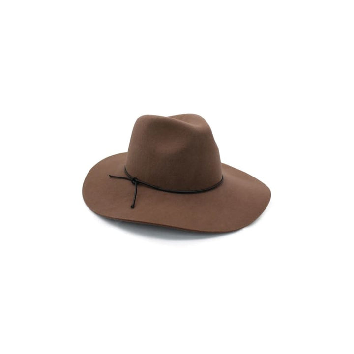 Kaiya Soft Wool Felt Fedora | Brown - Accessories