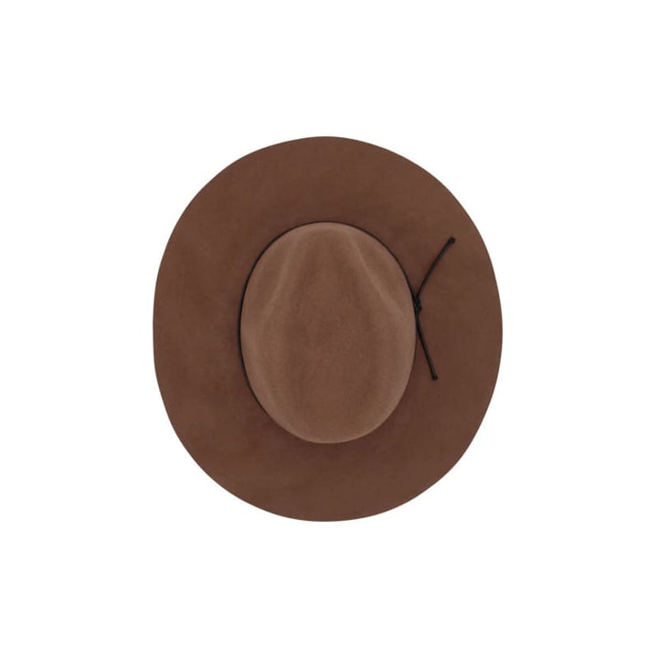 Kaiya Soft Wool Felt Fedora | Brown - Accessories