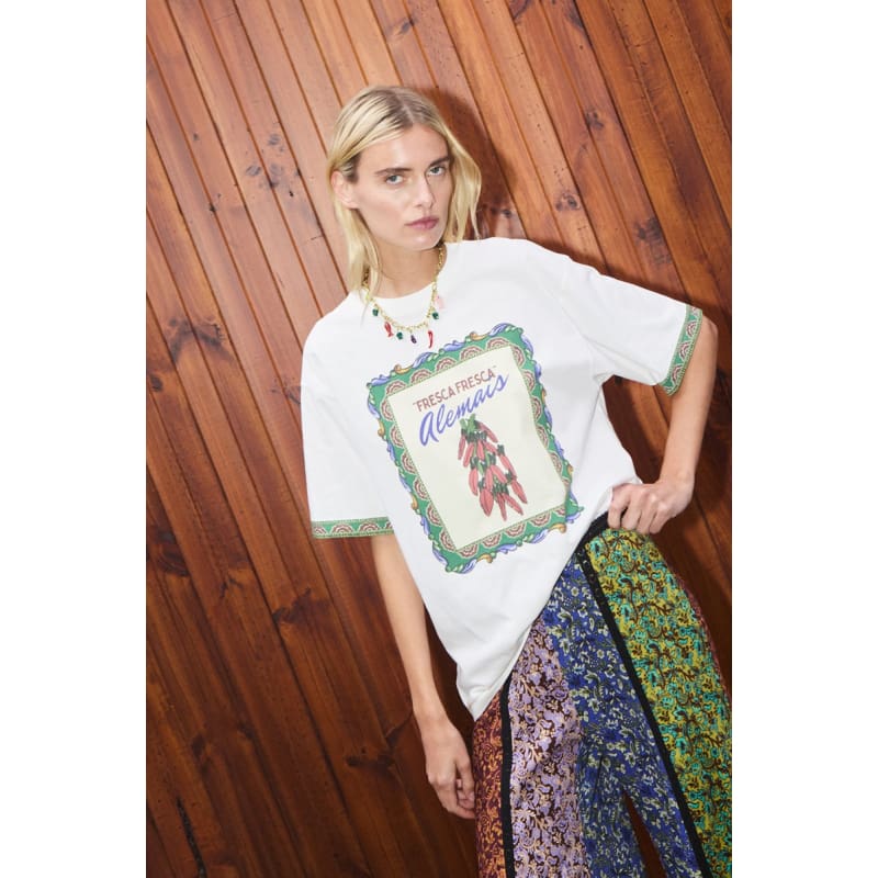 Katerina Chilli Tee | Cream - Tops