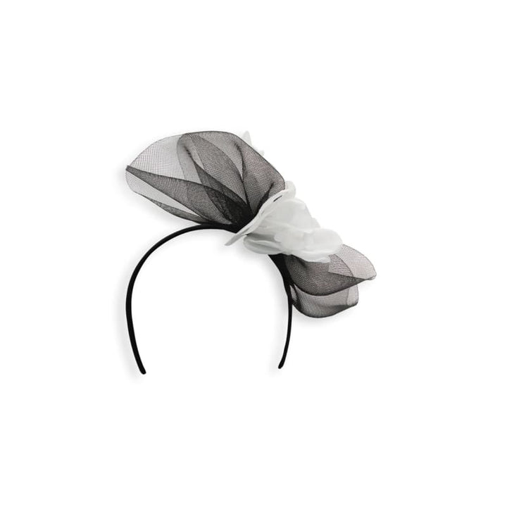 Lana Fascinator | Black & White - Accessories