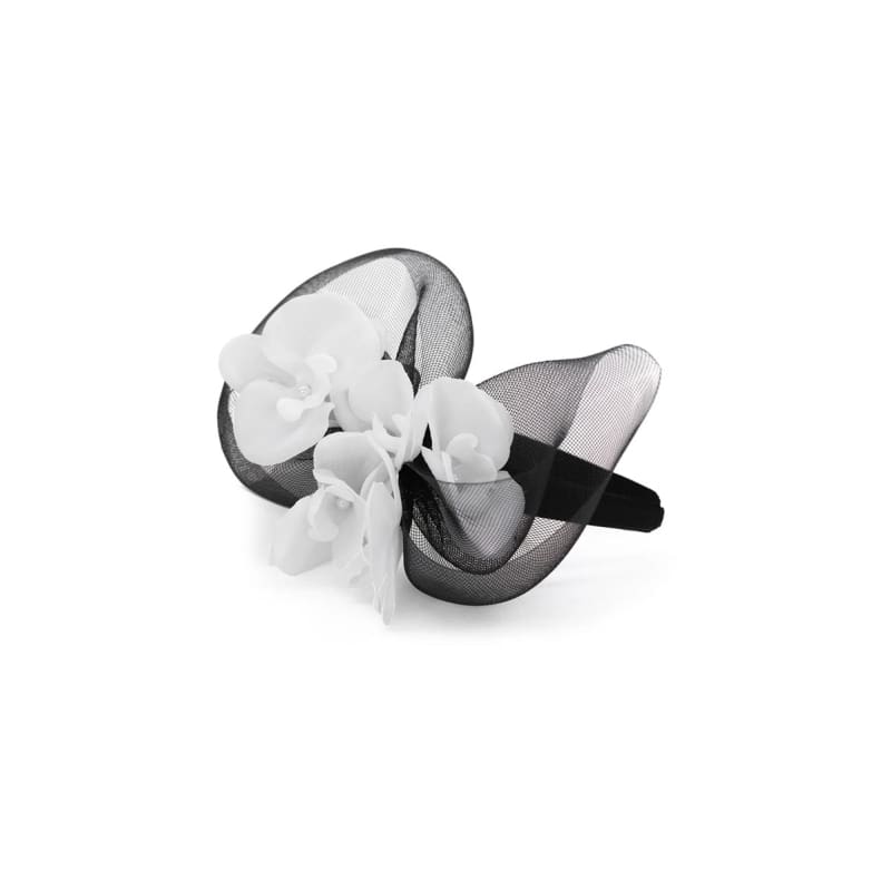Lana Fascinator | Black & White - Accessories