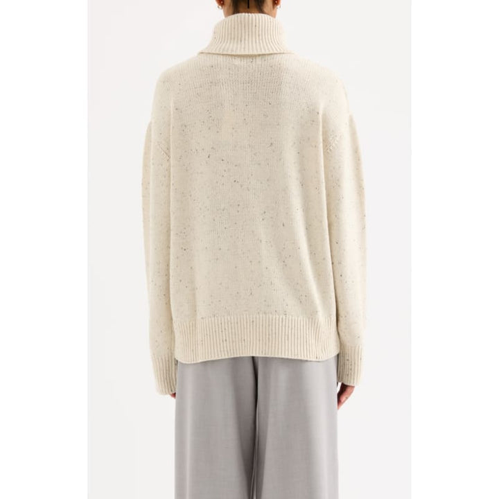 Lander Turtleneck Knit | Oat Speckle - Knitwear