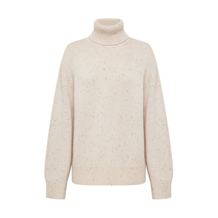 Lander Turtleneck Knit | Oat Speckle - Knitwear