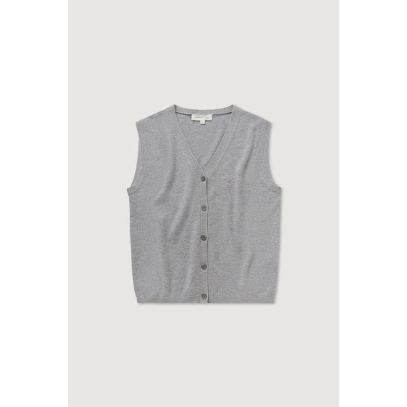 Lara Cashmere Knit Tank | Grey Marle - Knitwear