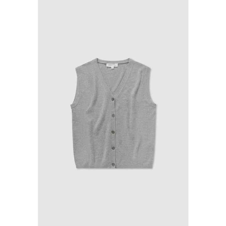 Lara Cashmere Knit Tank | Grey Marle - Knitwear